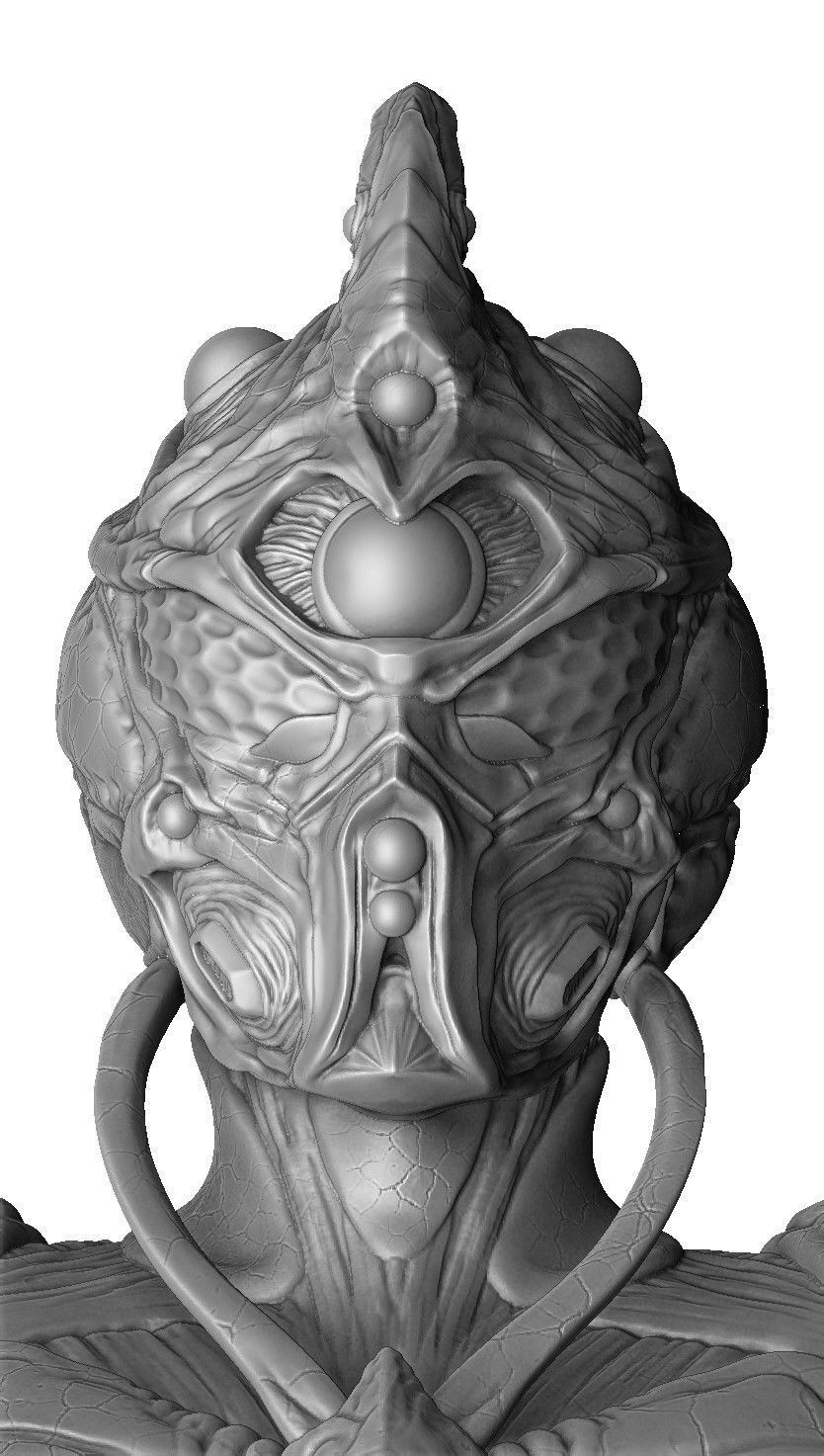 Guyver Bust 3D printable STL 3D print model_19