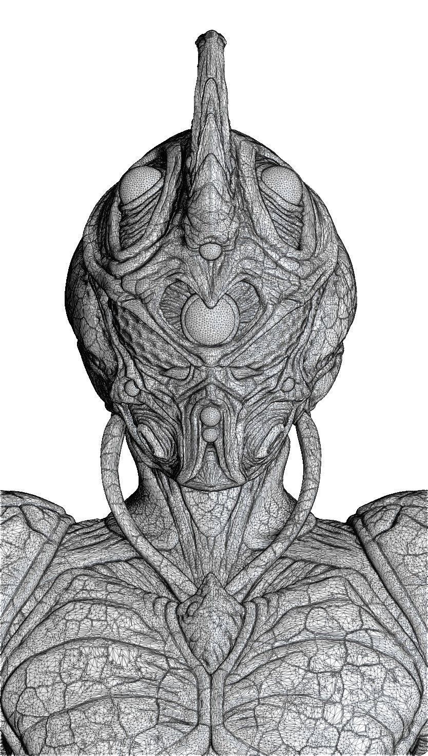 Guyver Bust 3D printable STL 3D print model_30