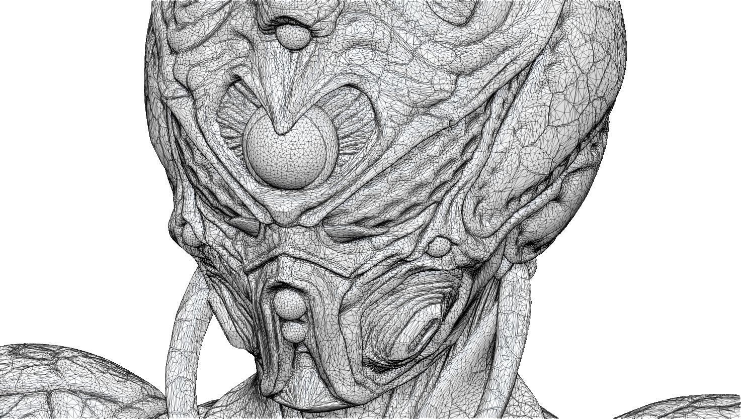 Guyver Bust 3D printable STL 3D print model_15