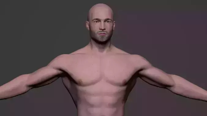 Male Body 01 Low-poly 3D model