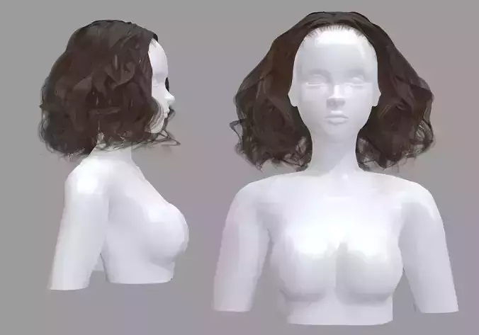 Wavy Bob Hairstyle V62407 