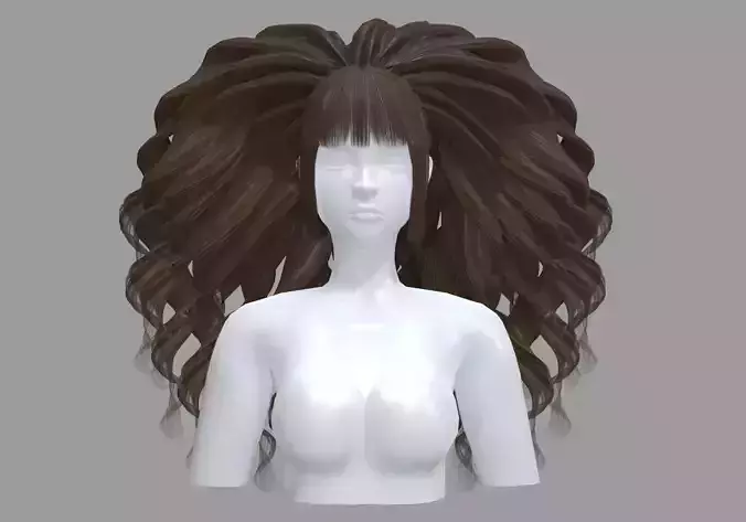 Thick Curly Hairstyle V38651