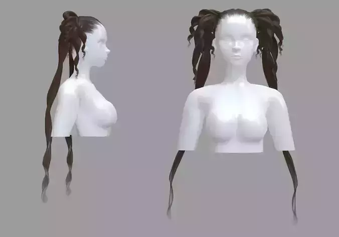 Stylized Long Hairstyle V24561 