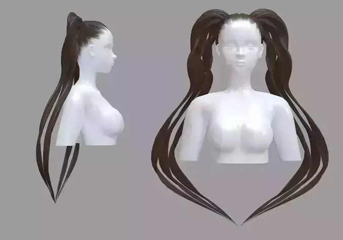 Ponytails Stylized Hairstyle V15201 