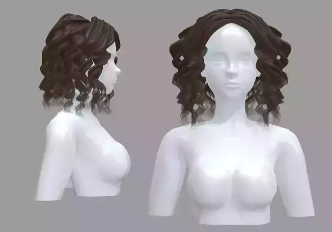 Female Wavy Hairstyle V35008 