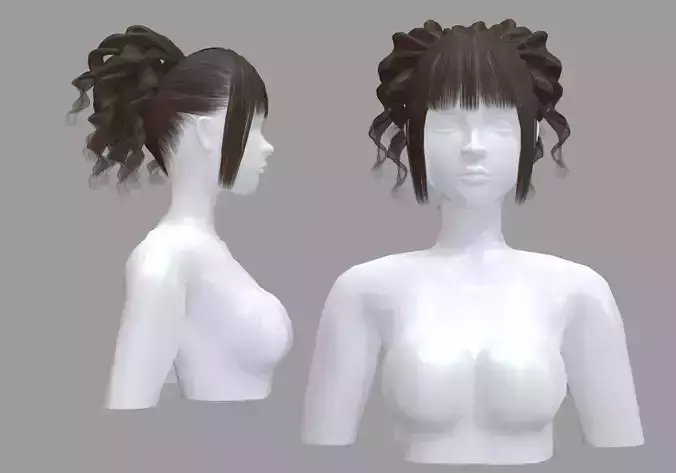 Cute Curly Hairstyle V21101 