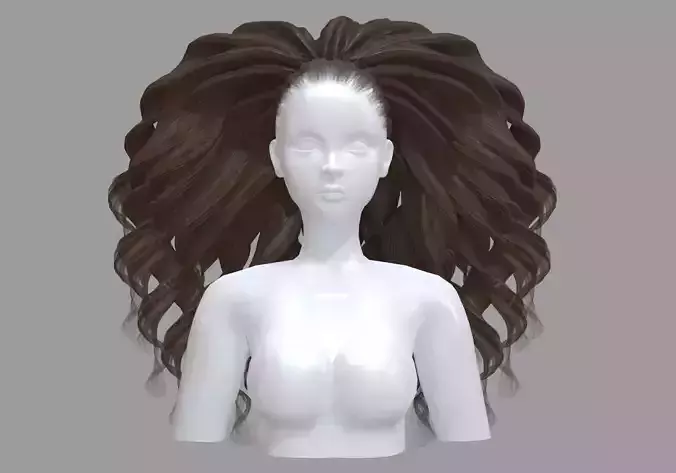 Curly Thick Hairstyle V37179 