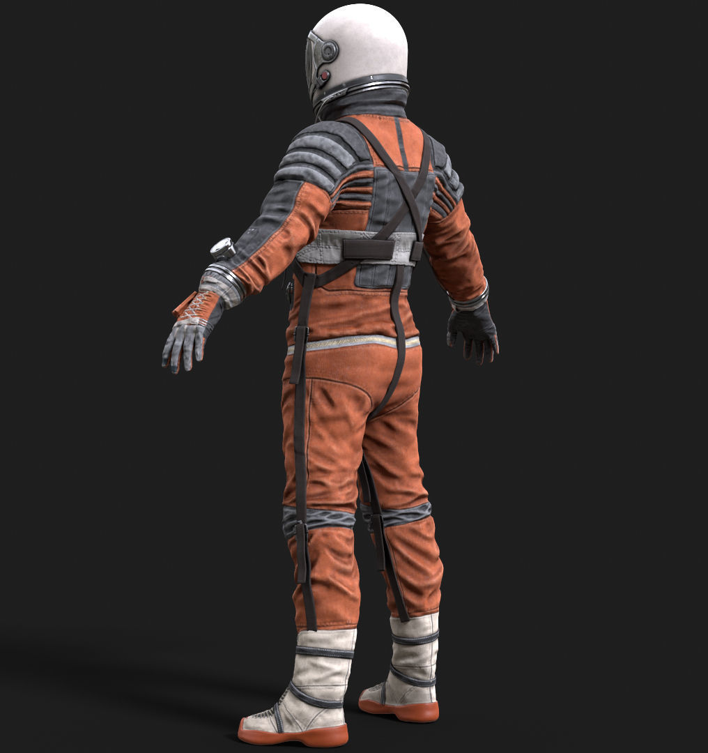 CS04 Space Suit LITE VERSION 2 Low-poly 3D model_13