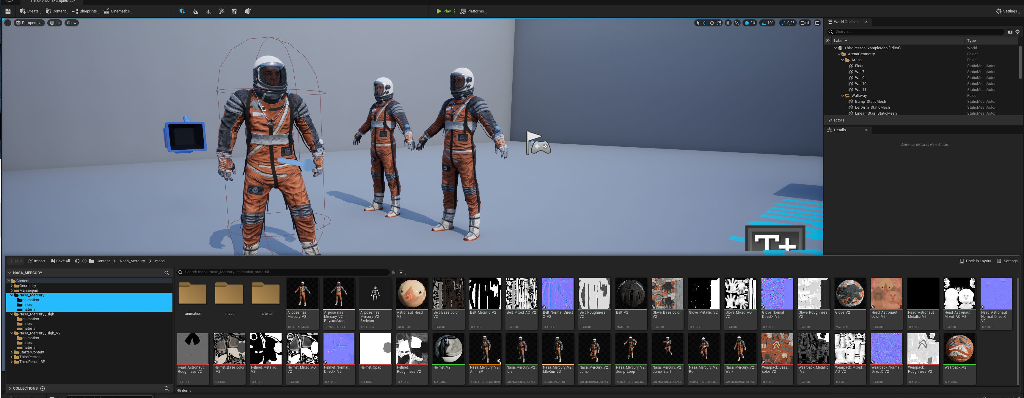CS04 Space Suit LITE VERSION 2 Low-poly 3D model_18