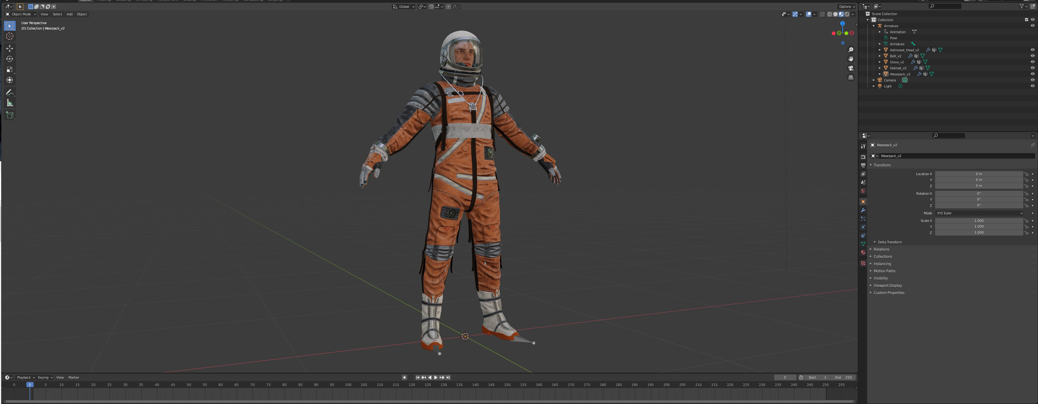 CS04 Space Suit LITE VERSION 2 Low-poly 3D model_20