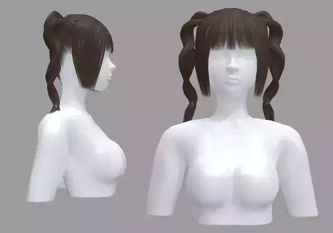 Bangs Ponytails Hairstyle V14177 