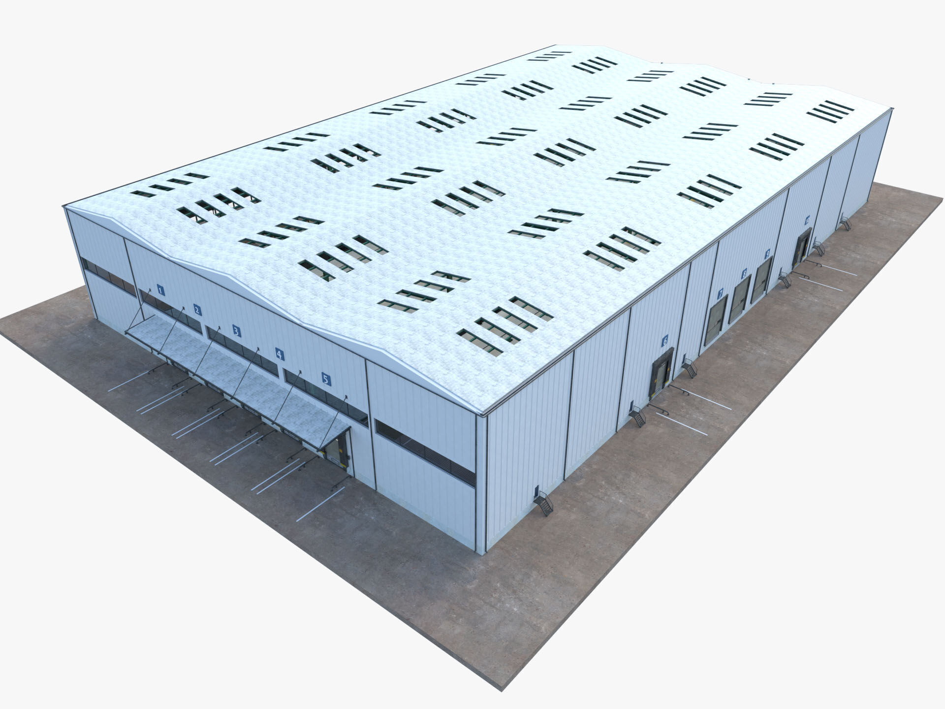 Warehouse Logistic 6 interior and exterior 3D model_18