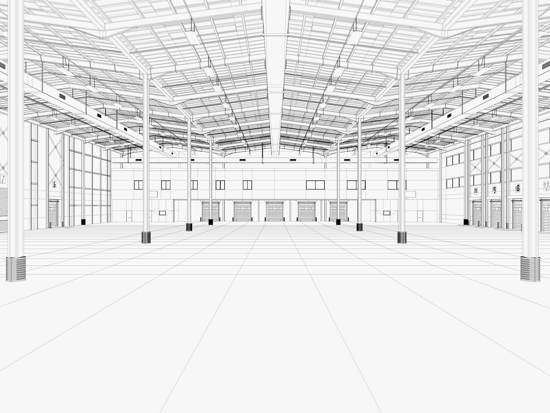 Warehouse Logistic 6 interior and exterior 3D model_19