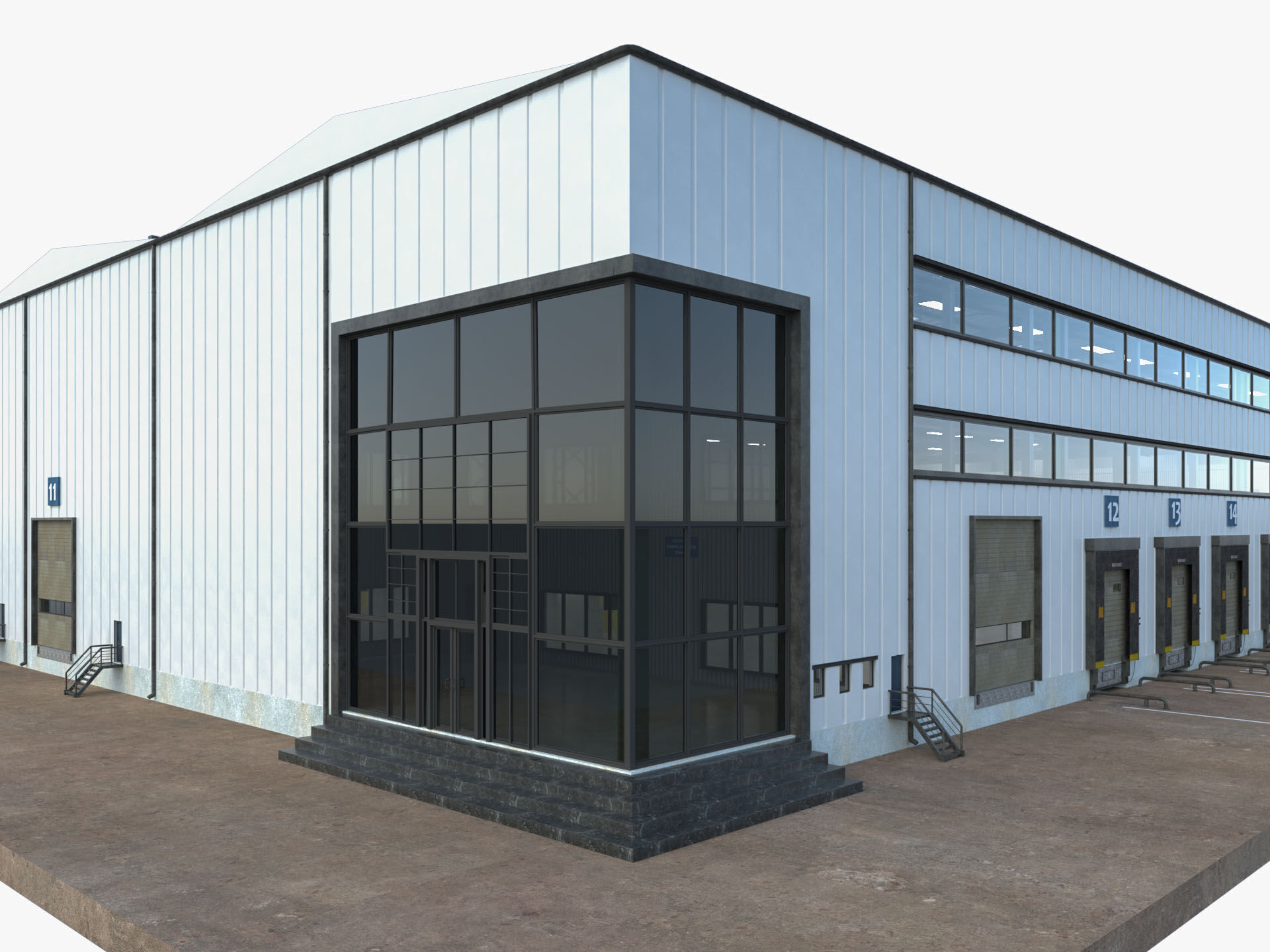 Warehouse Logistic 6 interior and exterior 3D model_2