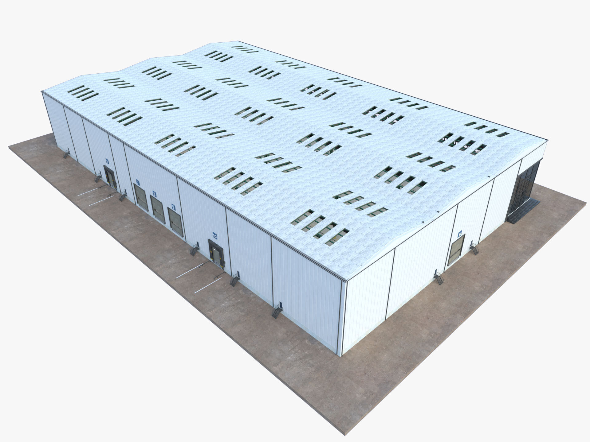 Warehouse Logistic 6 interior and exterior 3D model_17