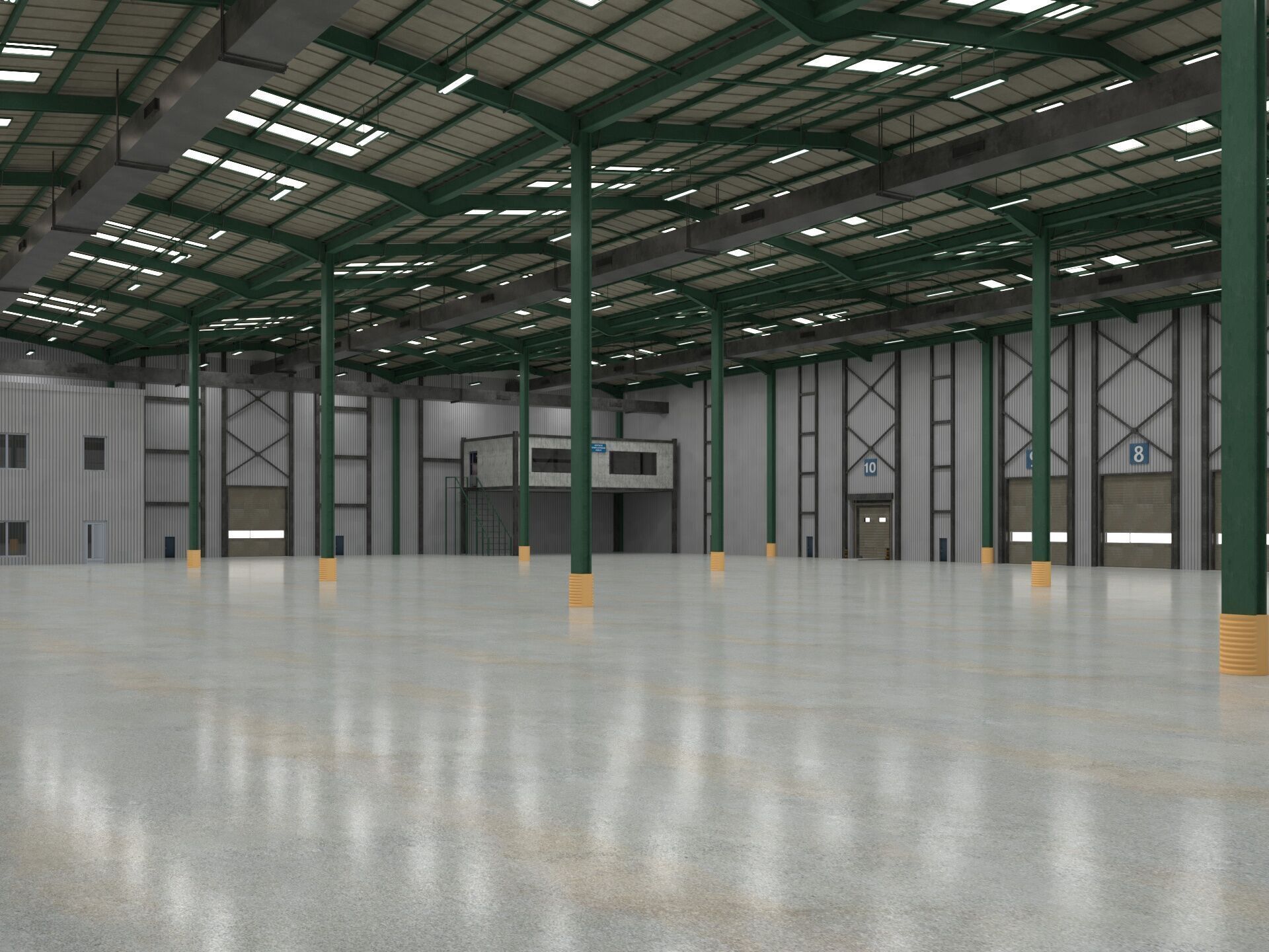 Warehouse Logistic 6 interior and exterior 3D model_11