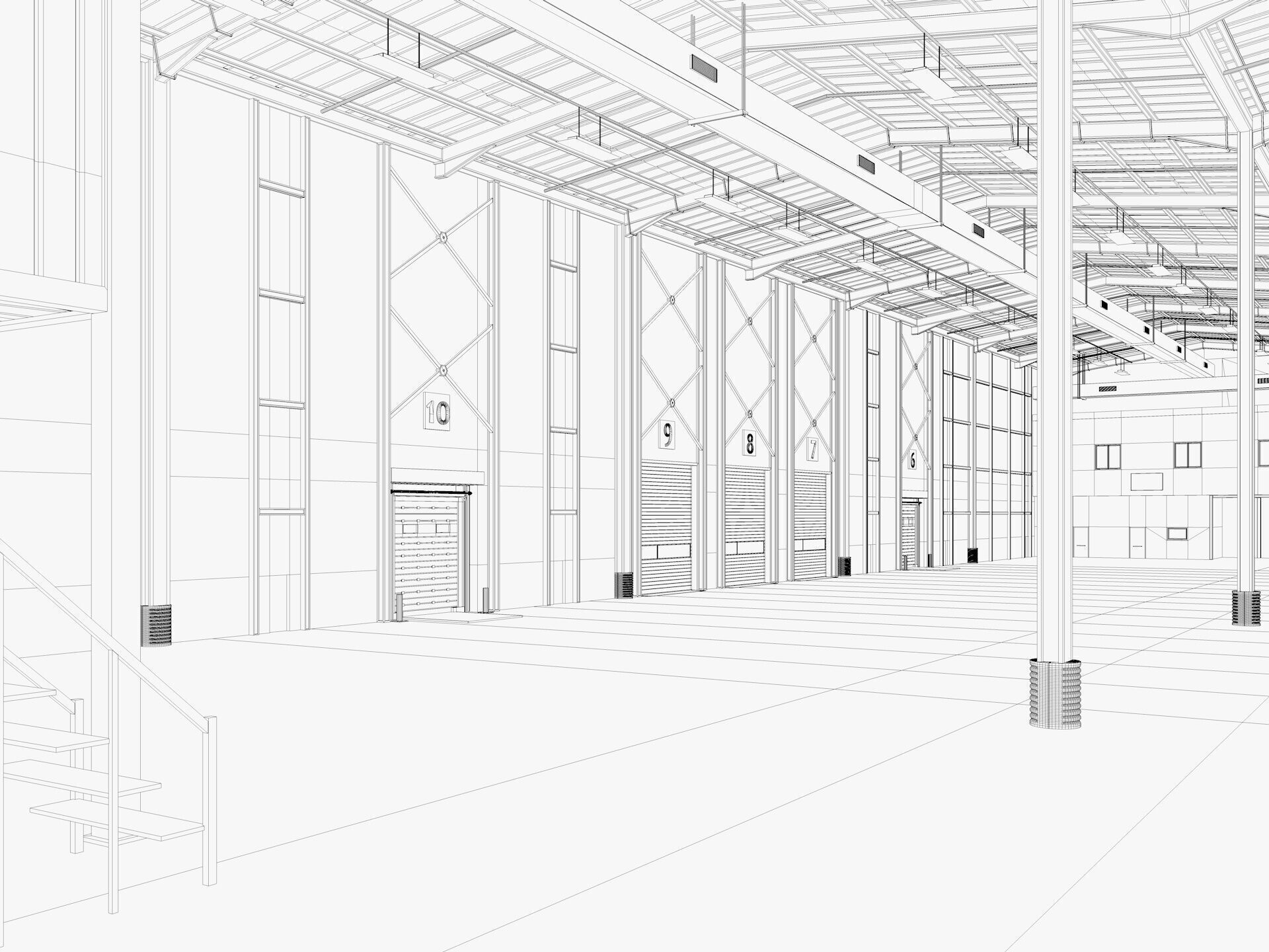 Warehouse Logistic 6 interior and exterior 3D model_21
