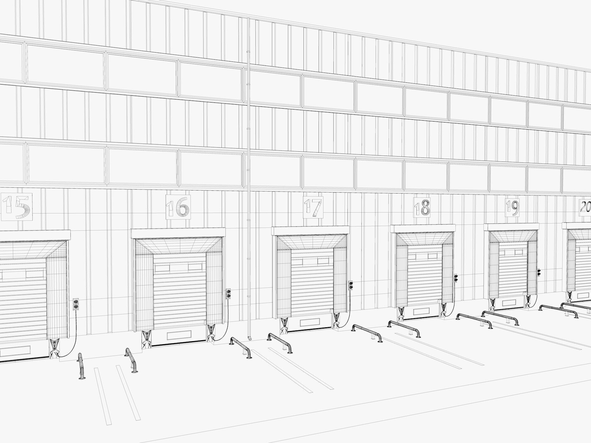Warehouse Logistic 6 interior and exterior 3D model_31