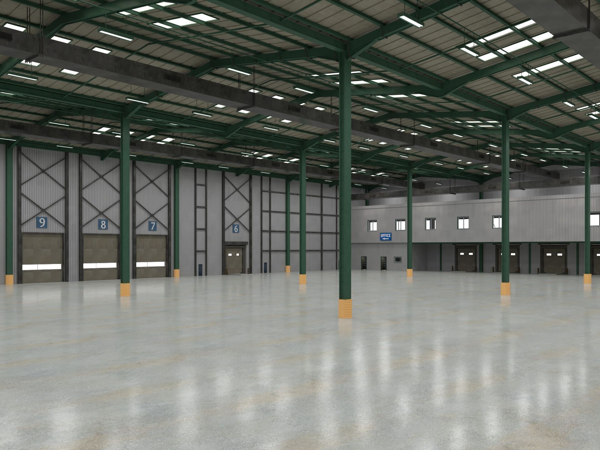 Warehouse Logistic 6 interior and exterior 3D model_13