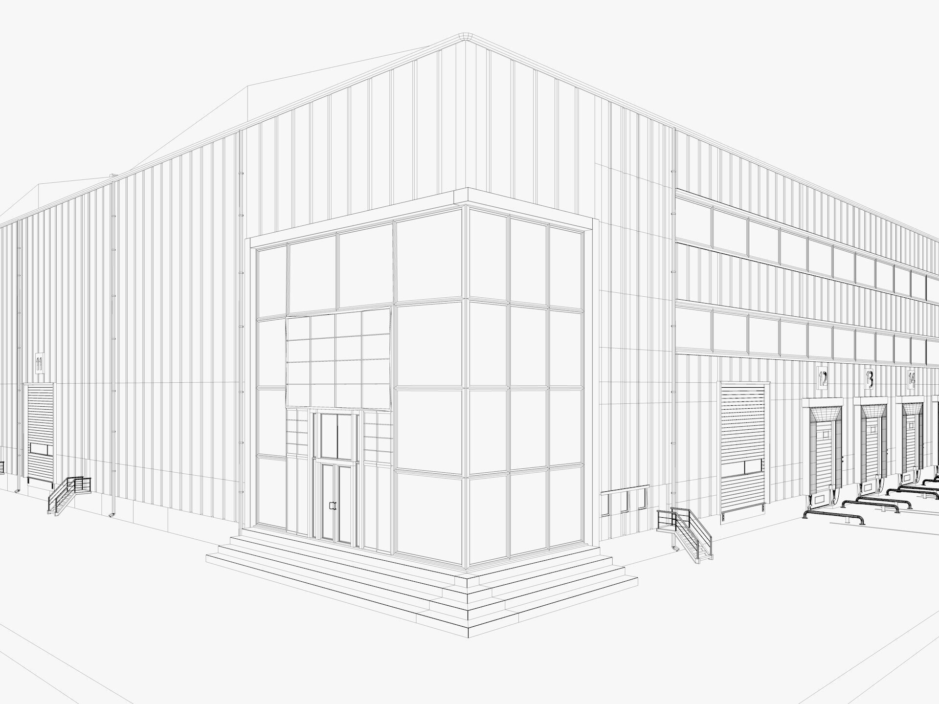 Warehouse Logistic 6 interior and exterior 3D model_20