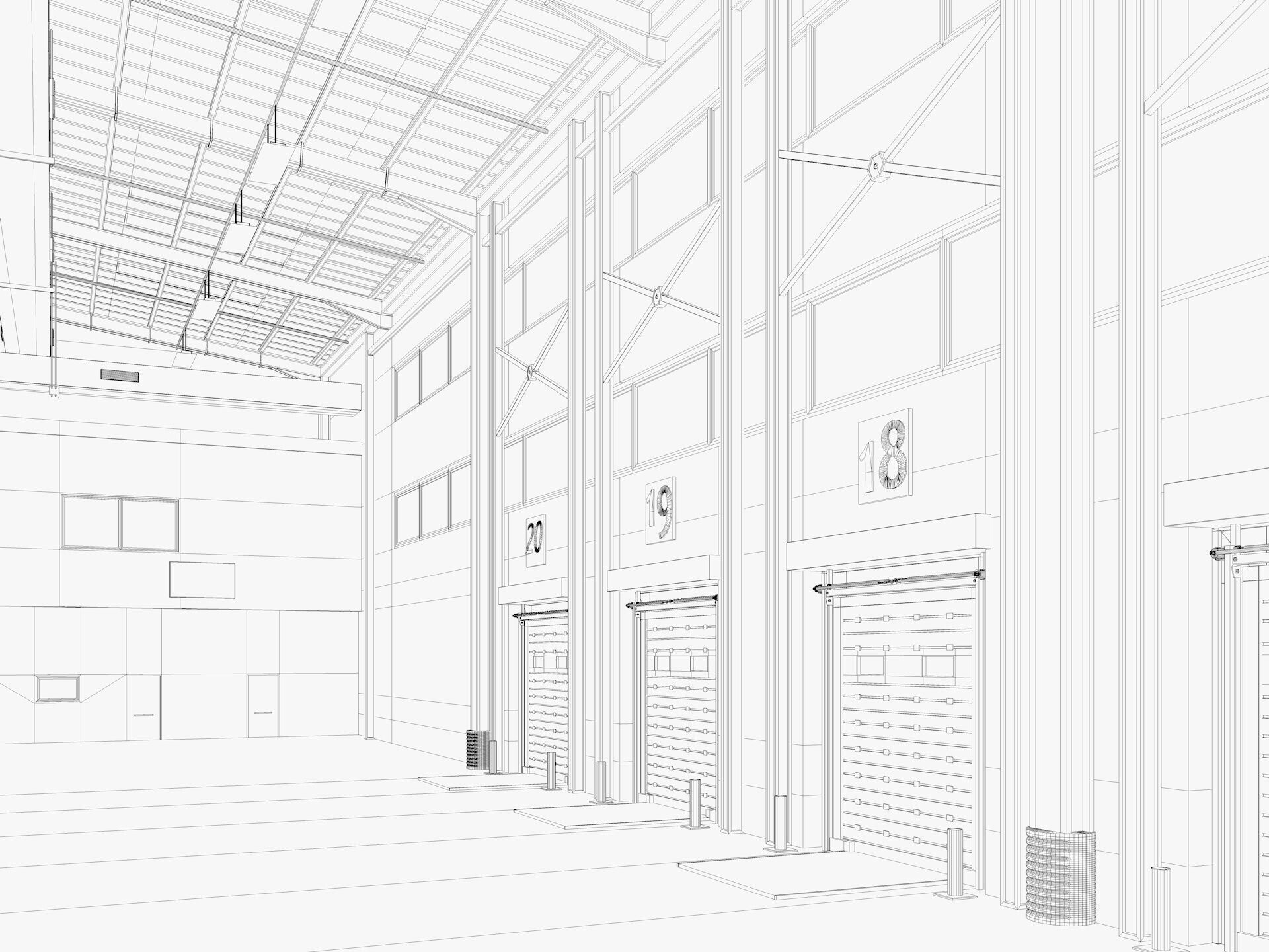 Warehouse Logistic 6 interior and exterior 3D model_30