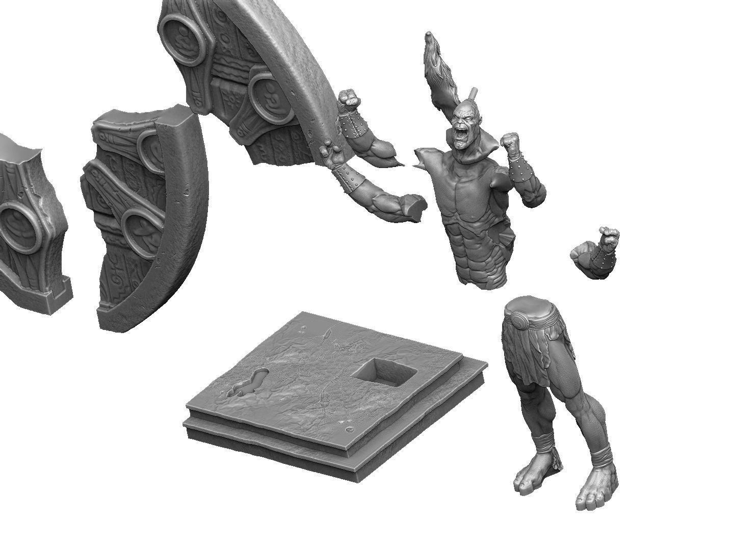 GORO 1995 2 options FOR 3D PRINT STL assembly model 3D print model_52