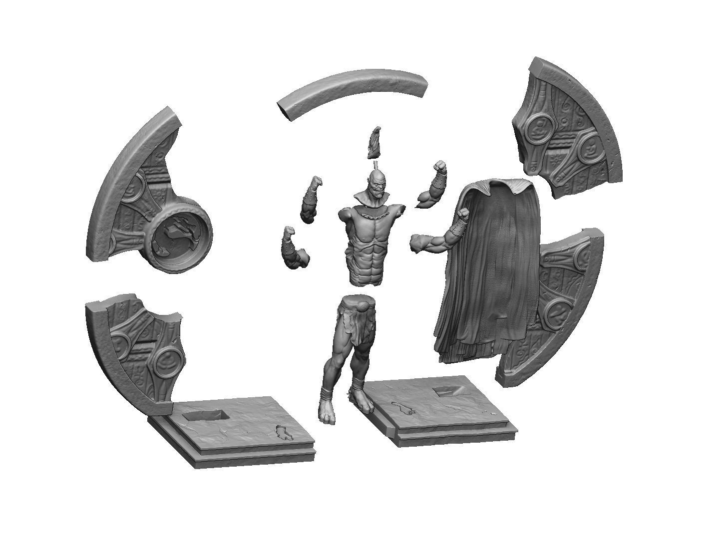 GORO 1995 2 options FOR 3D PRINT STL assembly model 3D print model_73