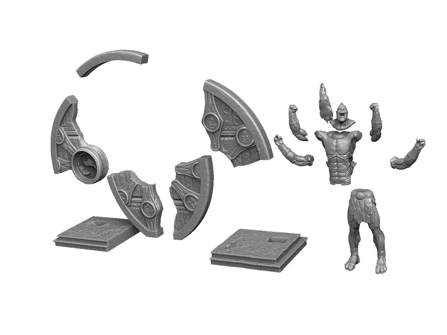 GORO 1995 2 options FOR 3D PRINT STL assembly model 3D print model_18