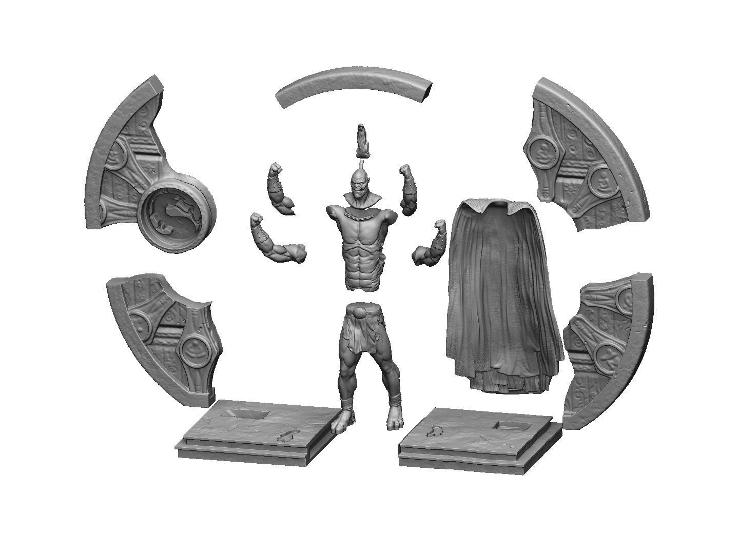 GORO 1995 2 options FOR 3D PRINT STL assembly model 3D print model_22