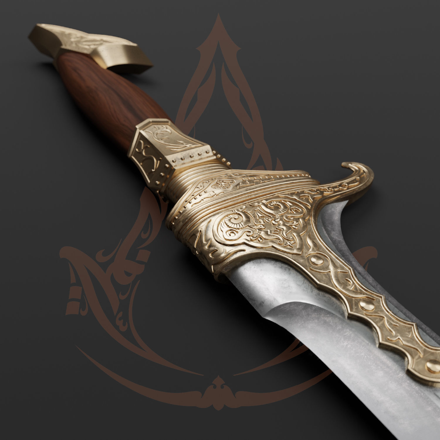 Assassins Creed Mirage Sword 3D print model_6