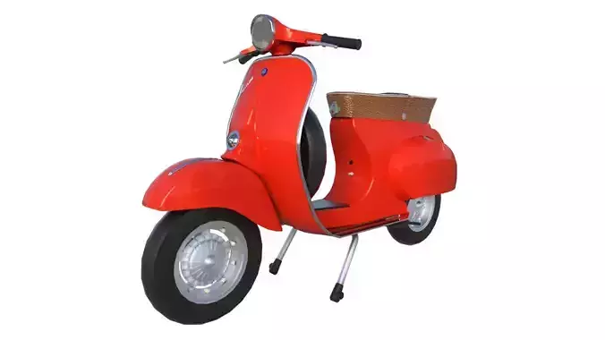 Vespa Primavera Piaggio retro classic vehicle 3D model