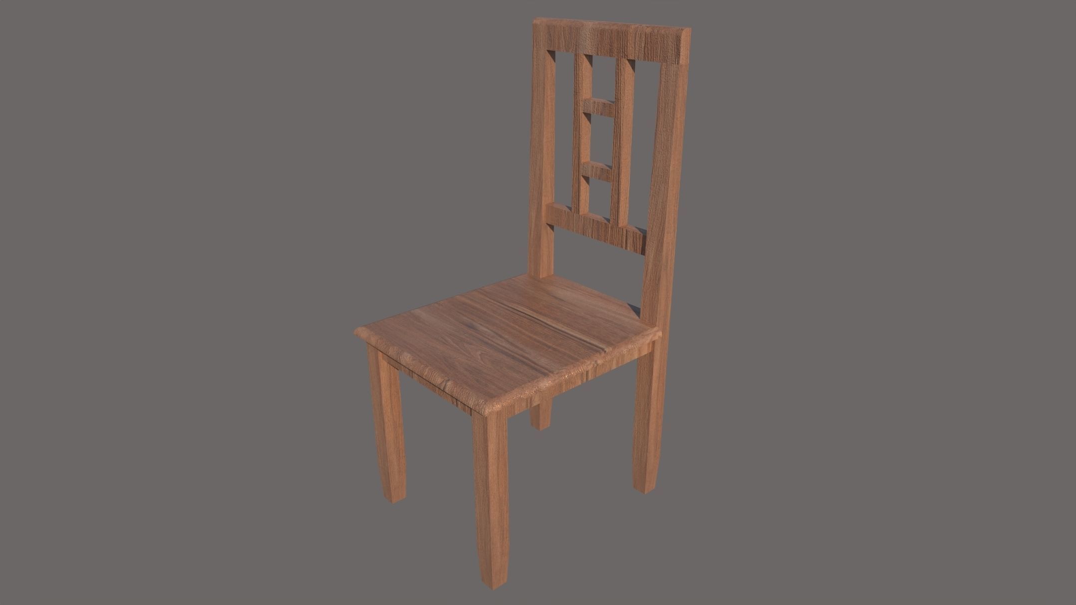 Modern Basic Chair Free 3D model_2