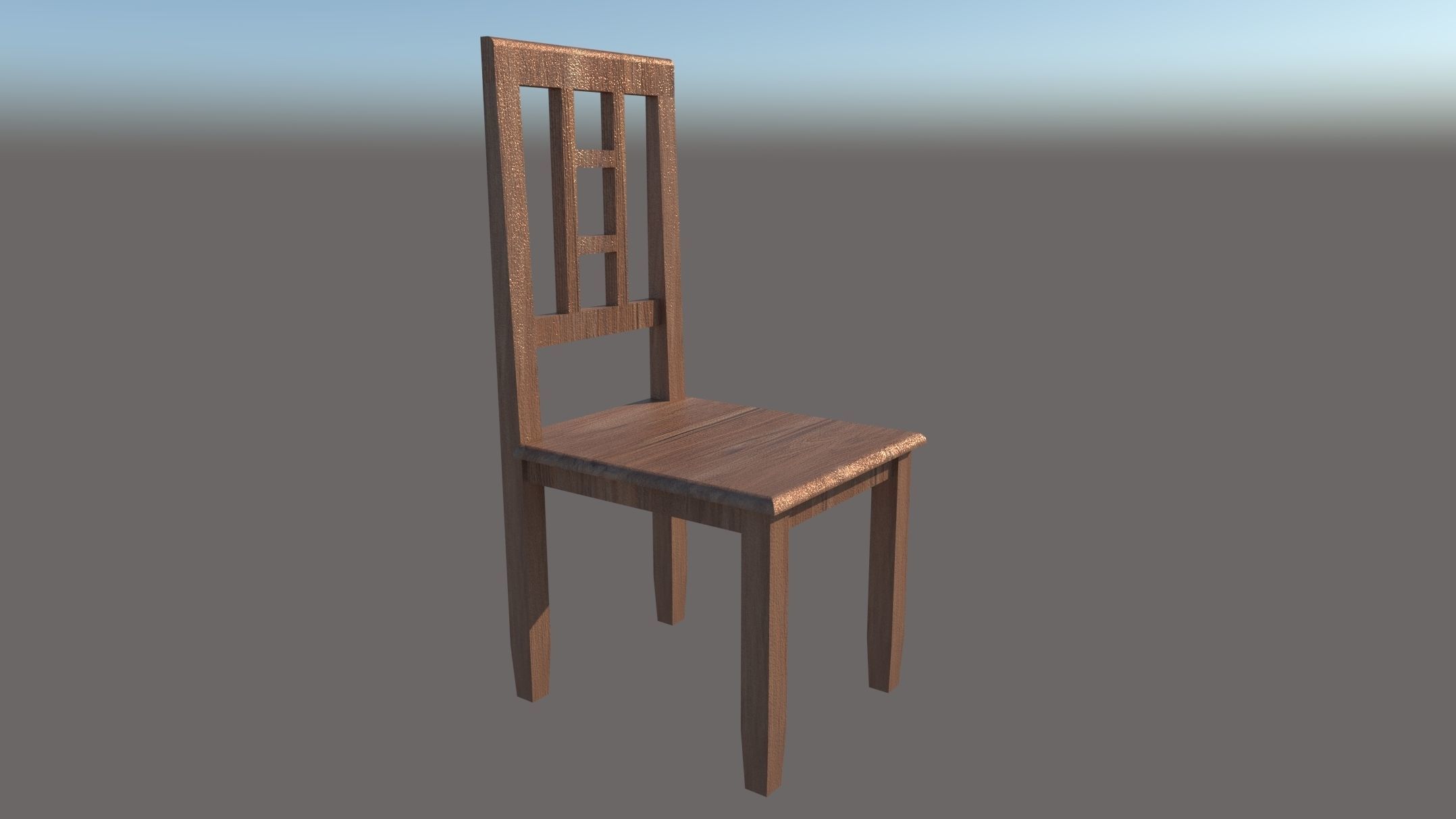 Modern Basic Chair Free 3D model_1