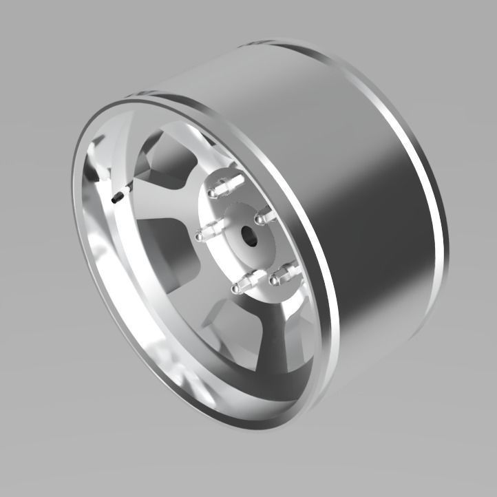 FMS Suzuki Jimny LJ10 LJ80 Tire and Rim 1to6 3D print model_6