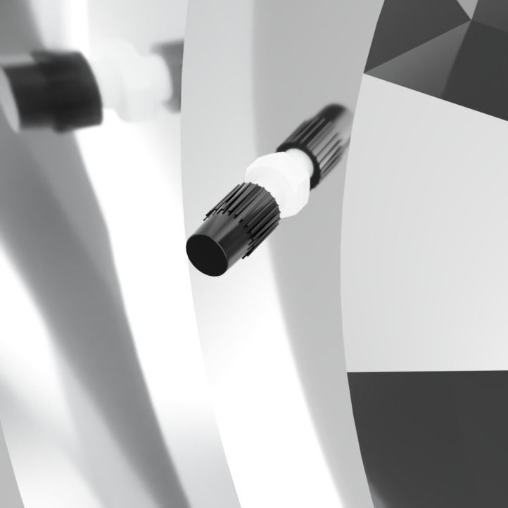 FMS Suzuki Jimny LJ10 LJ80 Tire and Rim 1to6 3D print model_10