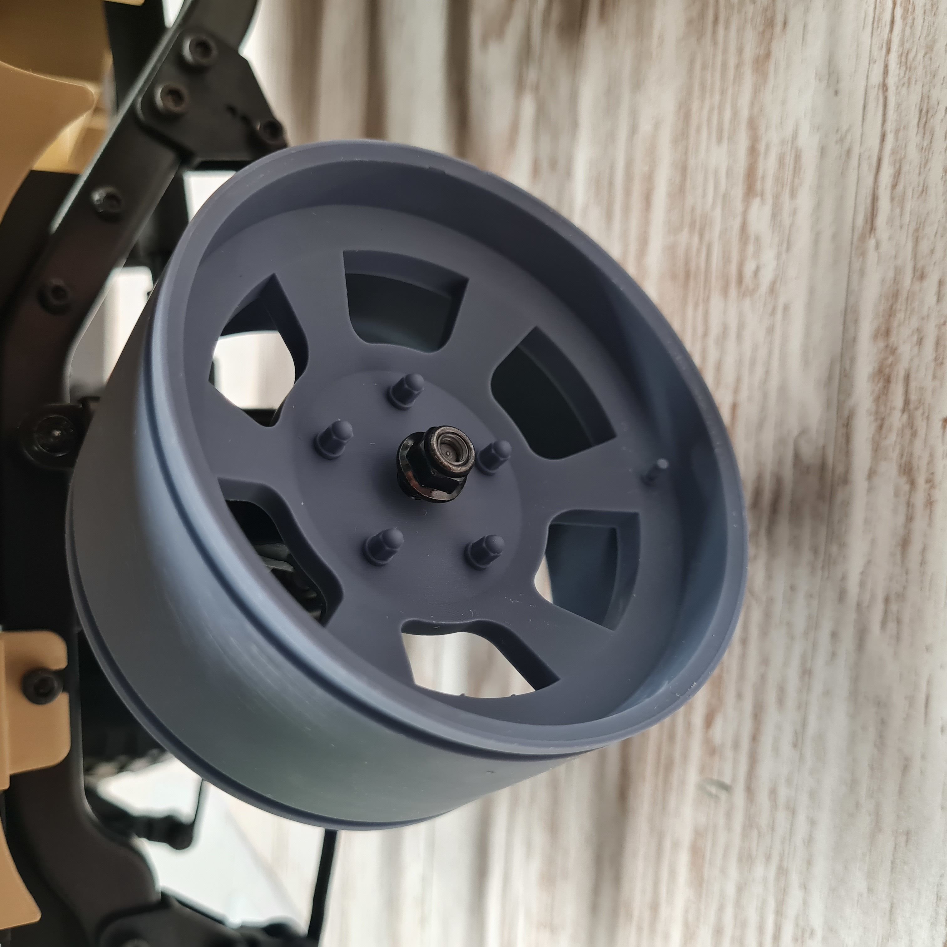 FMS Suzuki Jimny LJ10 LJ80 Tire and Rim 1to6 3D print model_5