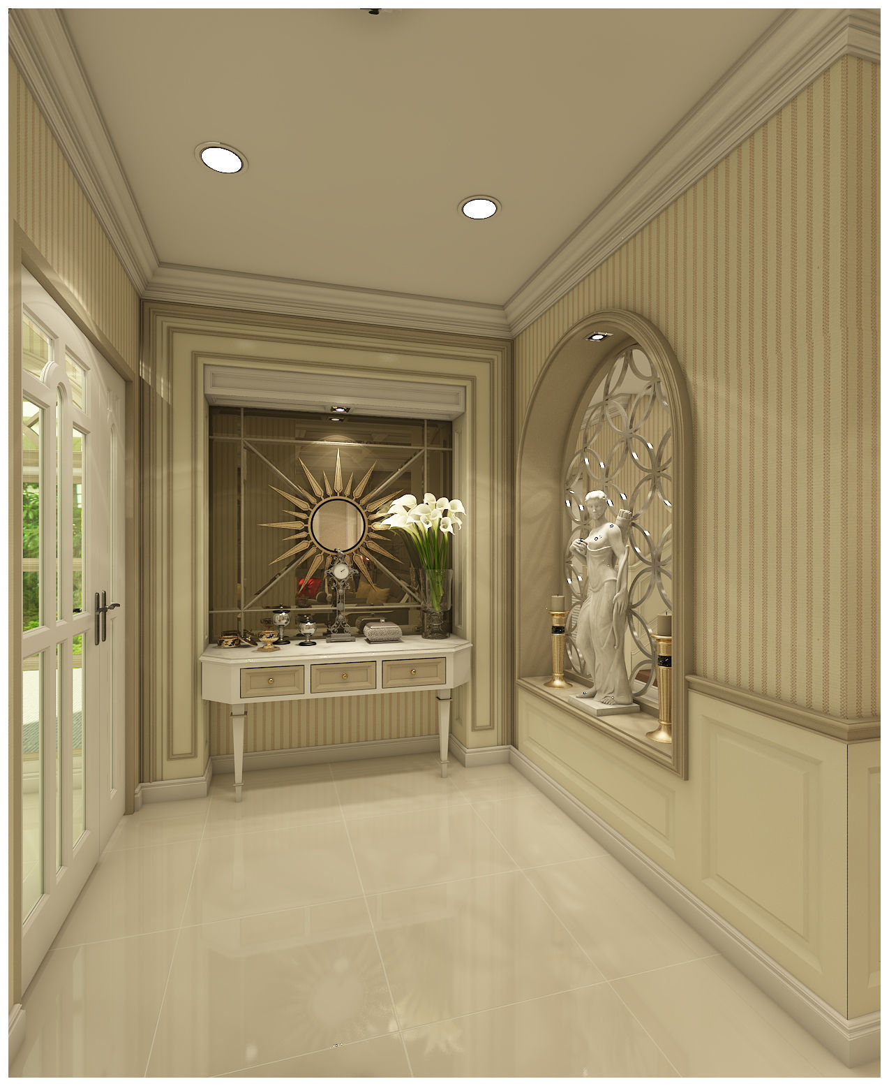 first floor home design 3D model_4