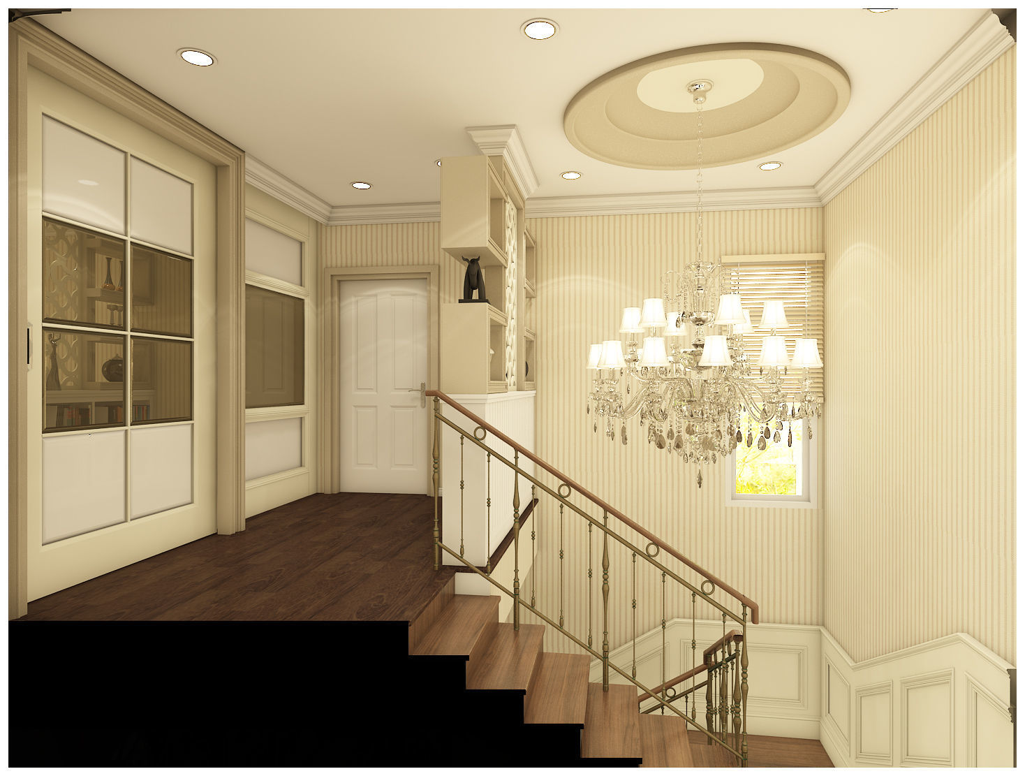 first floor home design 3D model_11