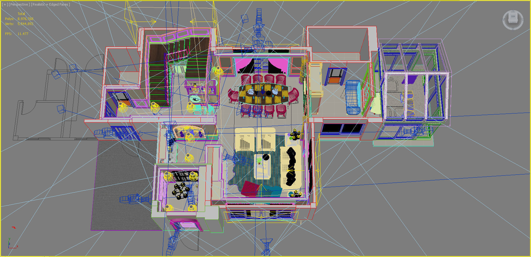 first floor home design 3D model_27
