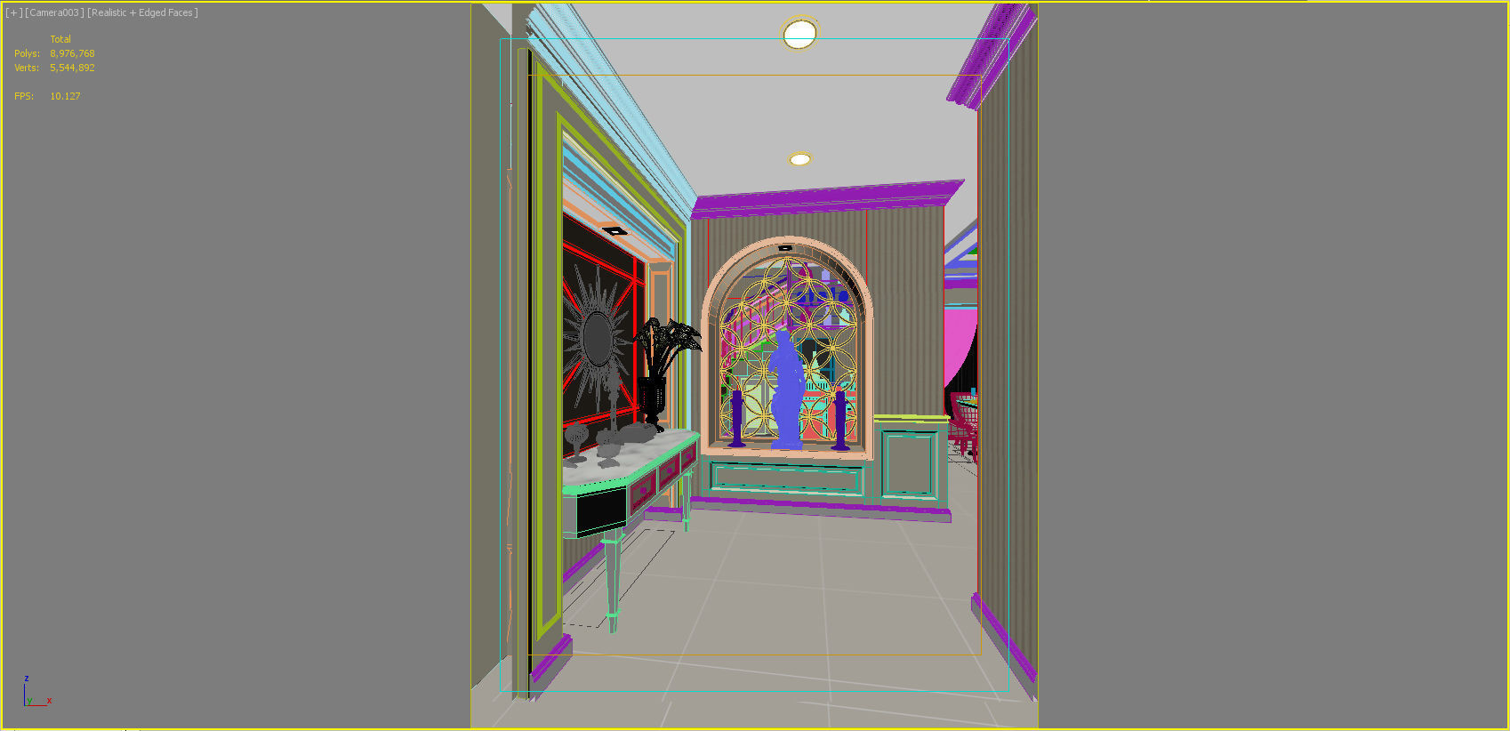 first floor home design 3D model_15