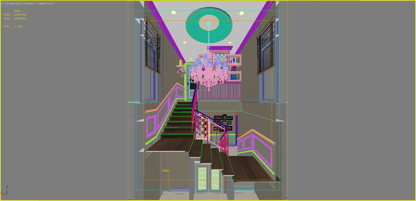 first floor home design 3D model_23