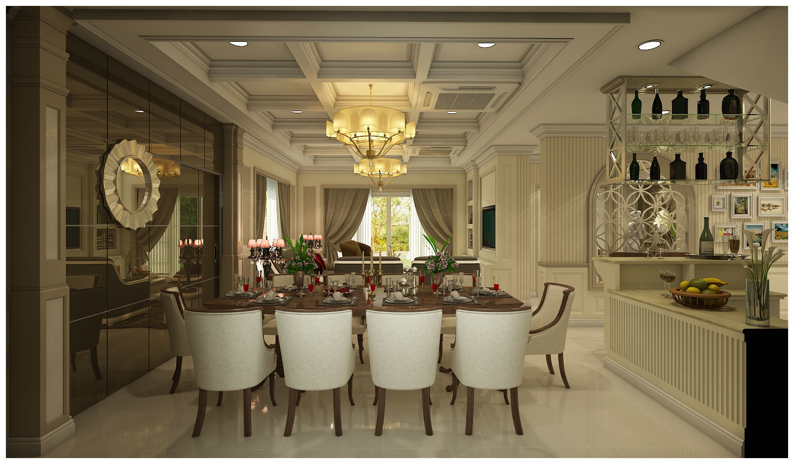 first floor home design 3D model_6