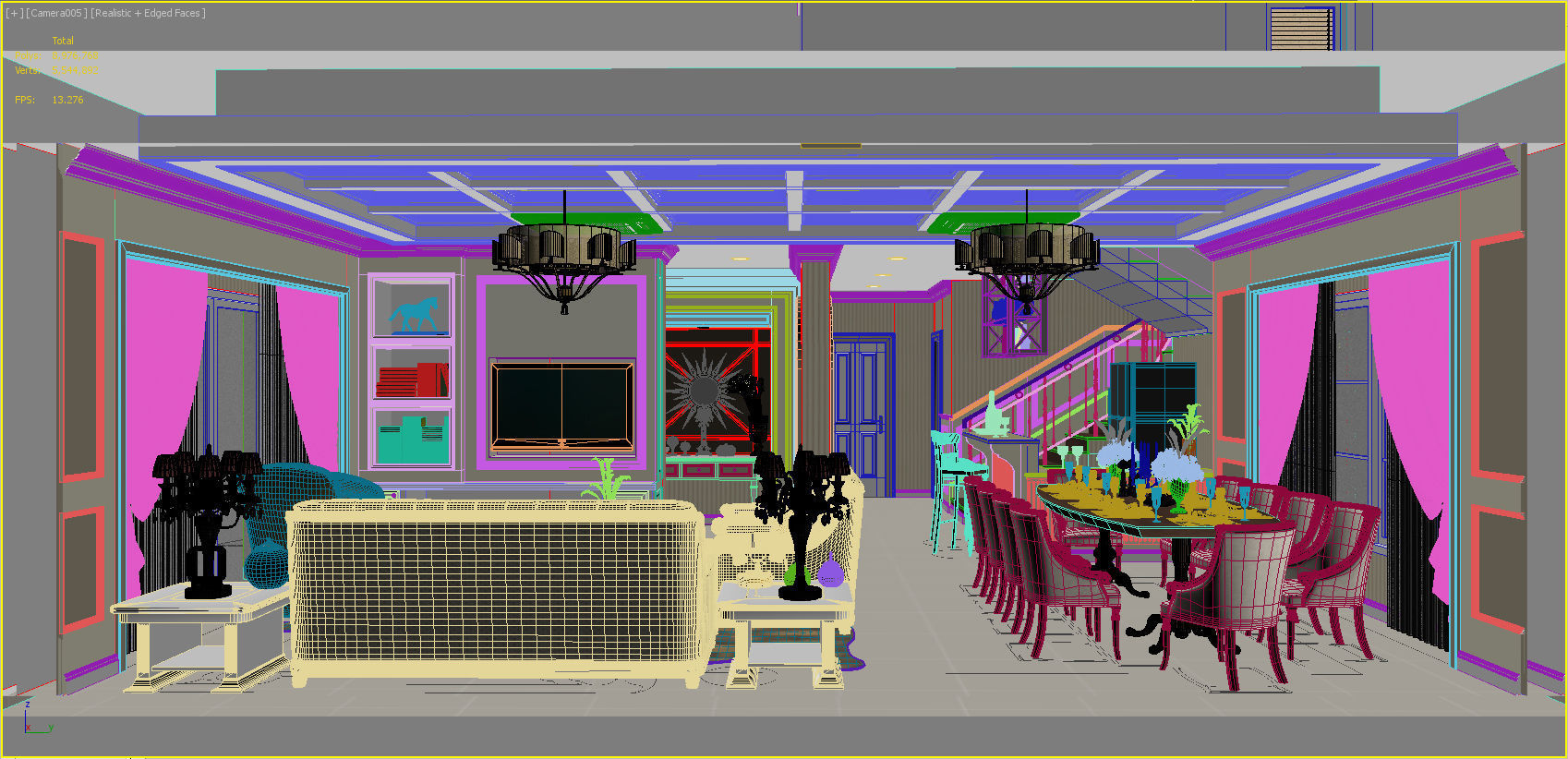 first floor home design 3D model_17