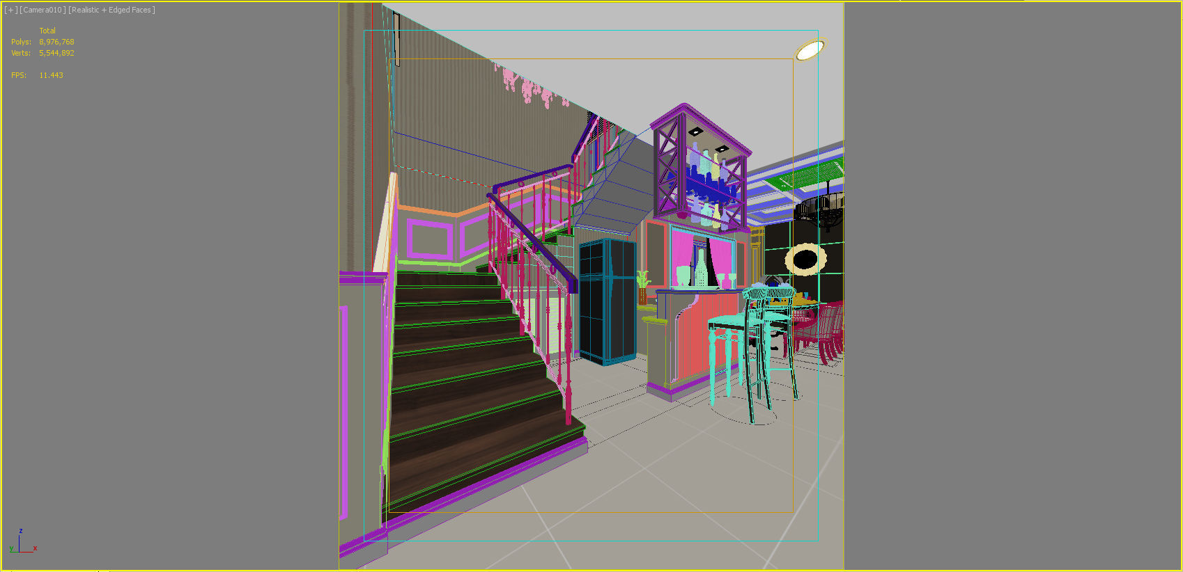 first floor home design 3D model_22