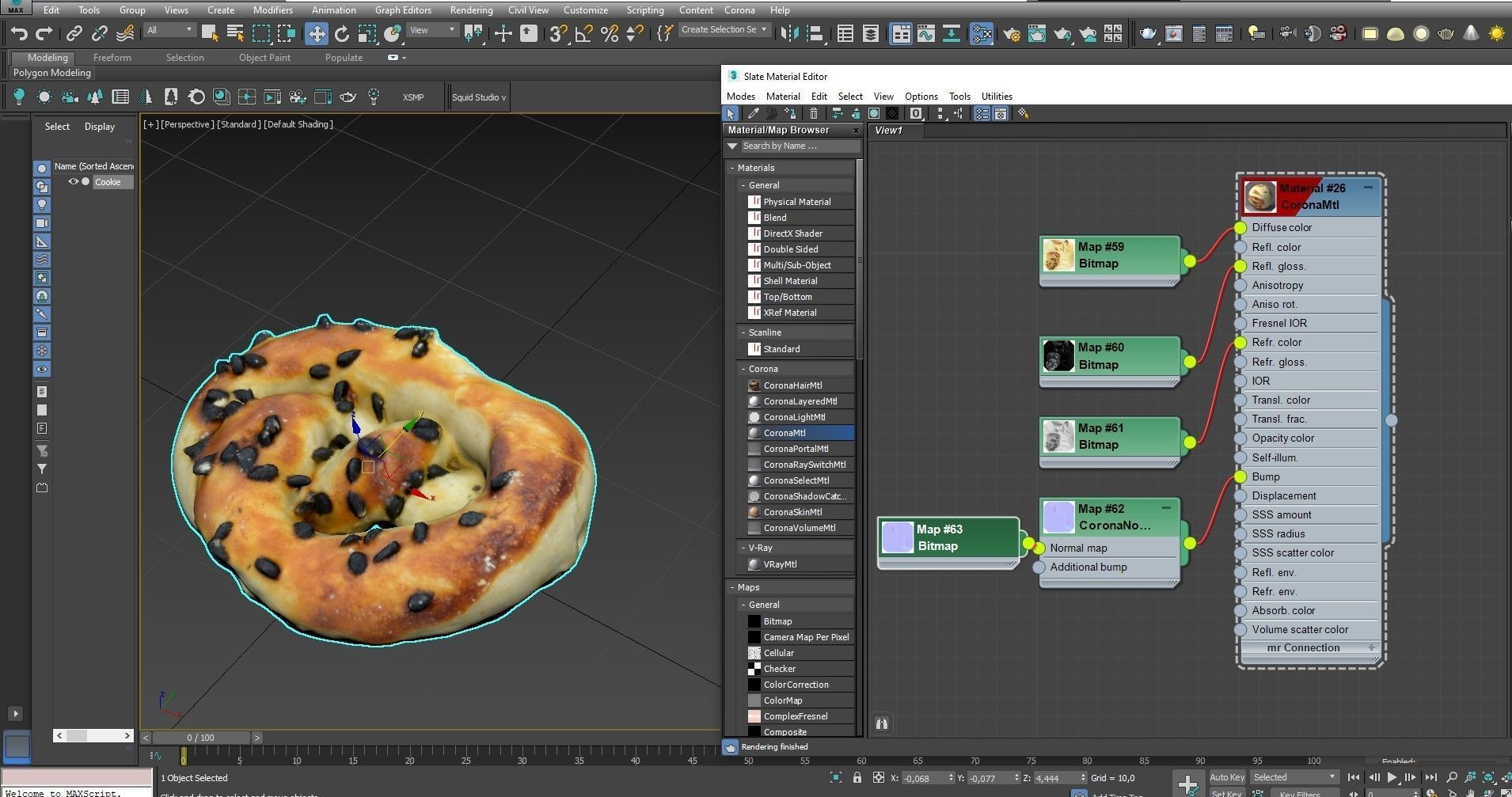 Cookie 14 Low-poly 3D model_27