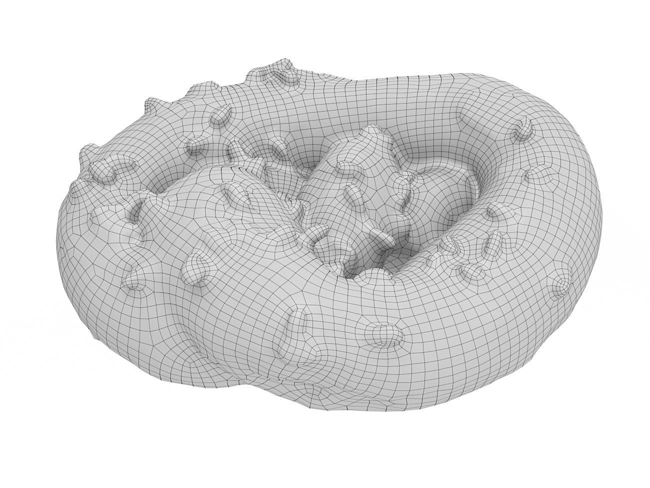 Cookie 14 Low-poly 3D model_17