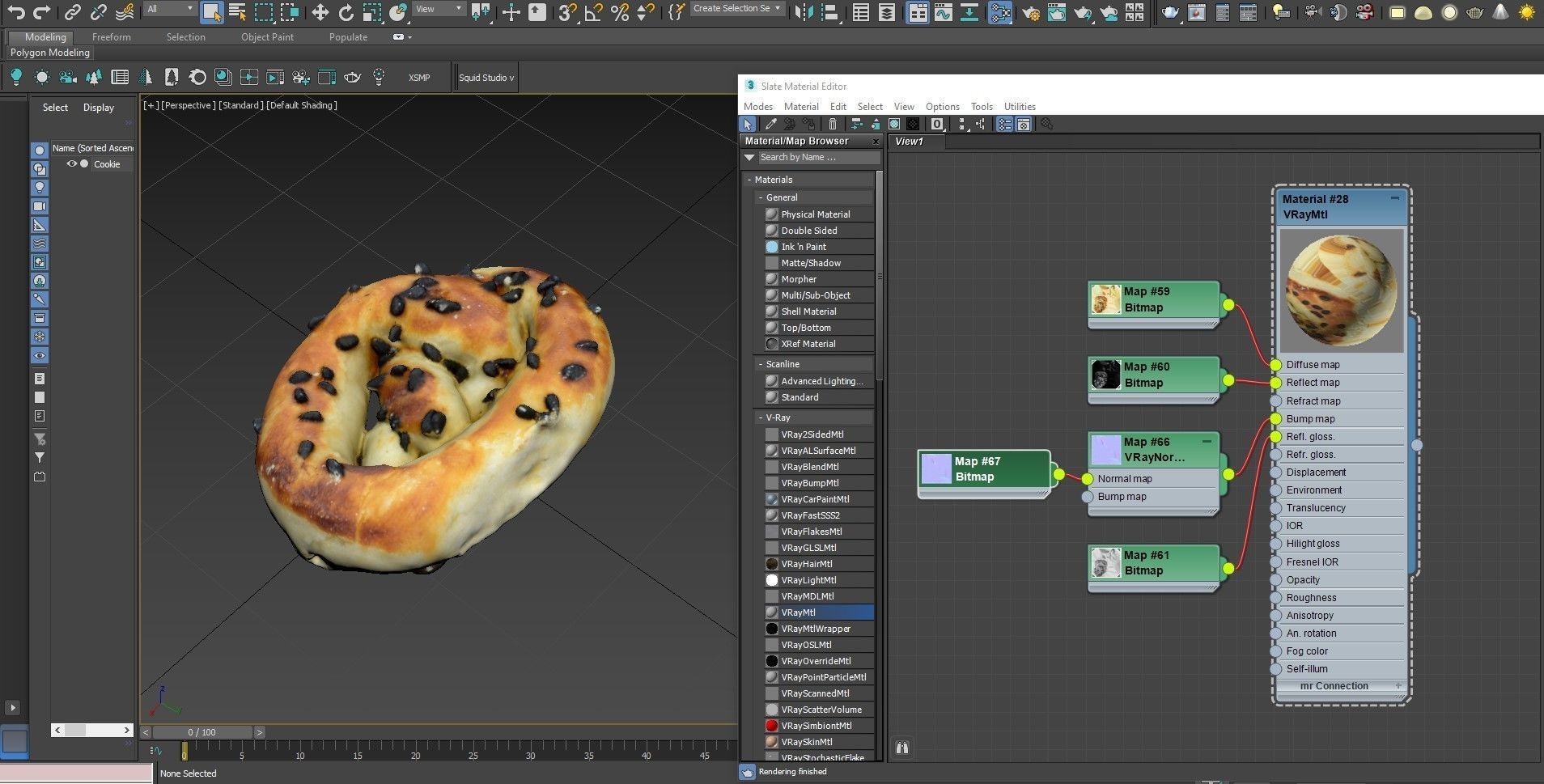 Cookie 14 Low-poly 3D model_28