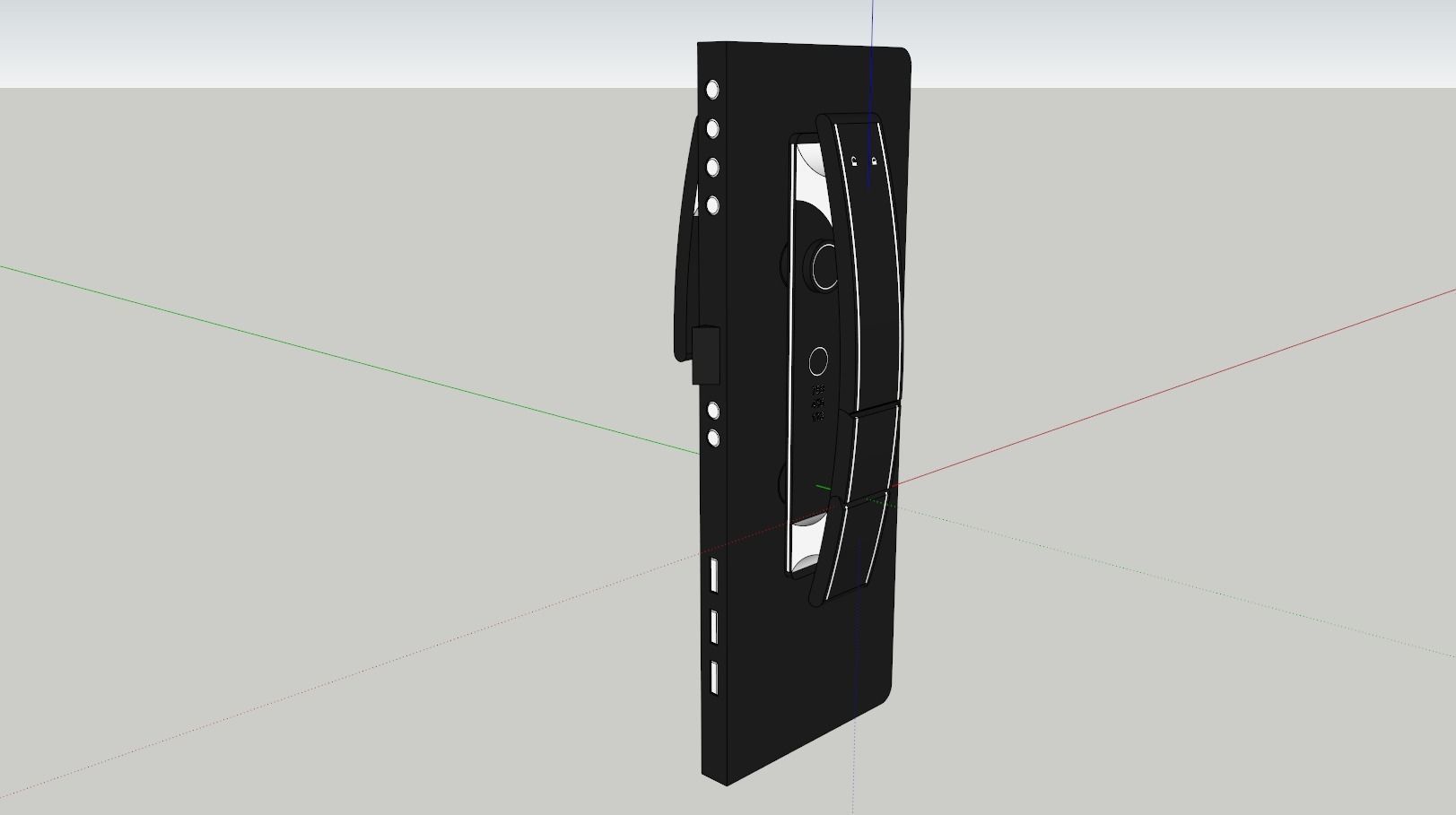 Lock2 samsung galaxy note Low-poly 3D model_15