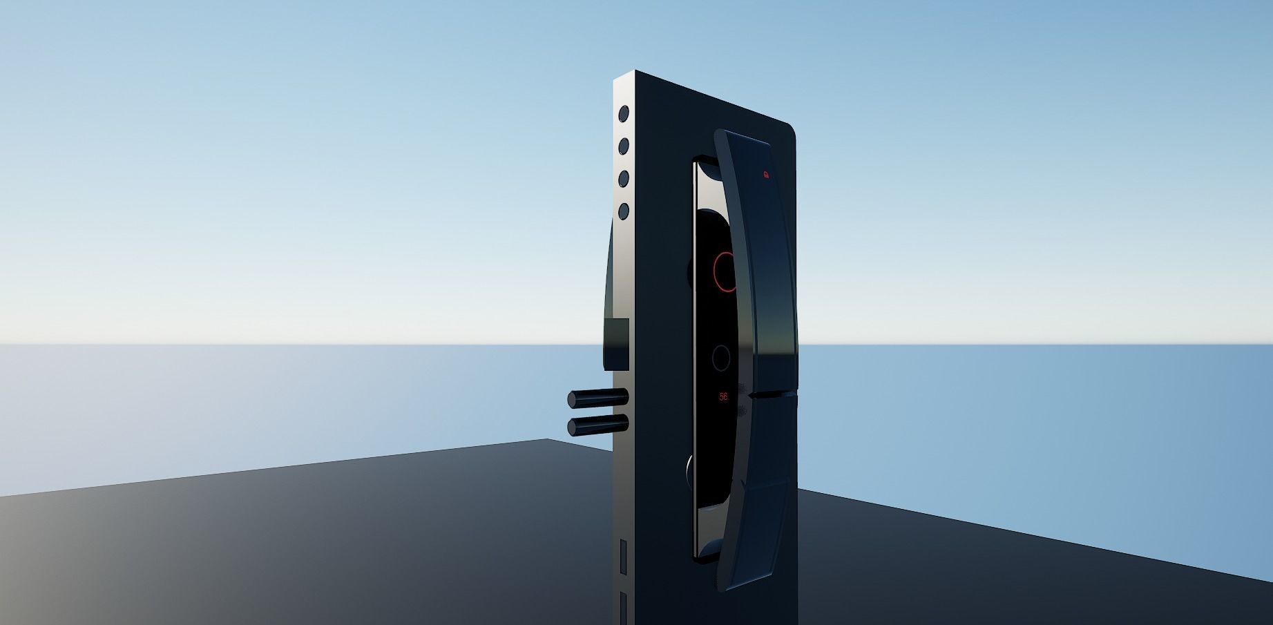 Lock2 samsung galaxy note Low-poly 3D model_11