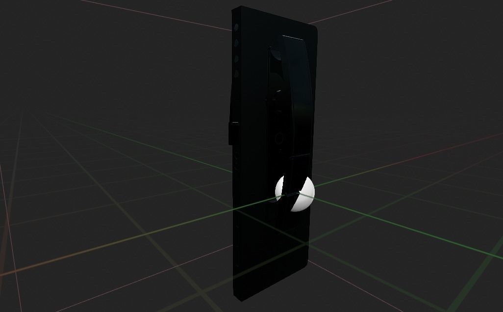Lock2 samsung galaxy note Low-poly 3D model_3